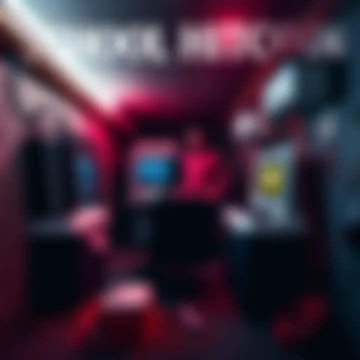 A school employee setting up computers in a crawl space under a high school to mine Bitcoin, surrounded by coolers and electrical cords.