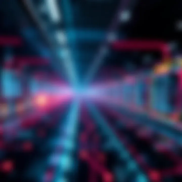 Visual representation of a digital data transfer process, highlighting smooth transitions and connectivity.