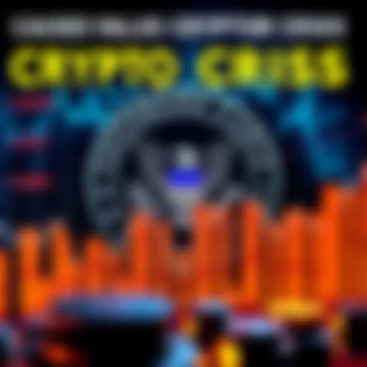 Graph showing decline in cryptocurrency values with SEC logo