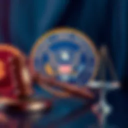 A graphic showing the SEC logo with a gavel and scales, symbolizing the conclusion of a legal case.