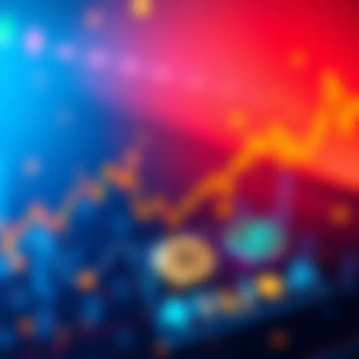 A graphic showing rising stock charts and cryptocurrency symbols, indicating a positive shift in the market due to SEC rule changes.