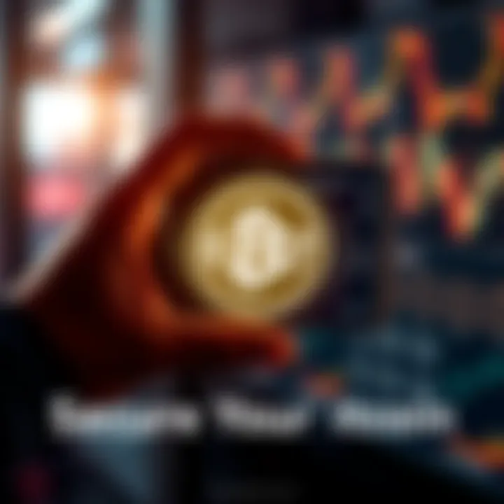 Secure Your Bitcoin A person holding a digital wallet with 0.01 BTC displayed on the screen, symbolizing investment security.