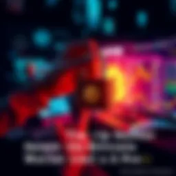 A person securing their Bitcoin wallet with a lock and computer screen showing digital currency