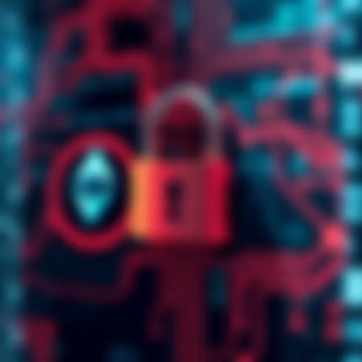 A visual representation of secure public key management with Bitcoin and Ethereum symbols, featuring a lock to emphasize security.