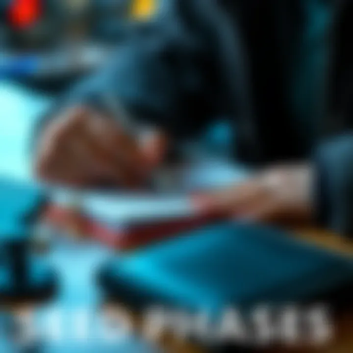 A close-up of a person writing down seed phrases for cryptocurrency on a notepad, with a cold wallet beside them.