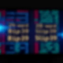 A side-by-side comparison of 24-word Bip39 and 20-word Slip39 seedphrases on a digital screen.