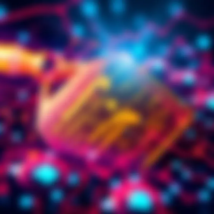 A creative visual representation of a seedphrase embedded in a narrative or poem, surrounded by digital elements symbolizing cryptocurrency security.