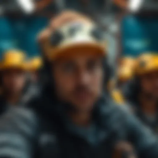 A person looking for trustworthy daily miners to join a Security Circle, symbolizing teamwork and connection.
