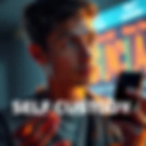 A person holding a secure hardware wallet with a thoughtful expression, symbolizing self custody in finance.