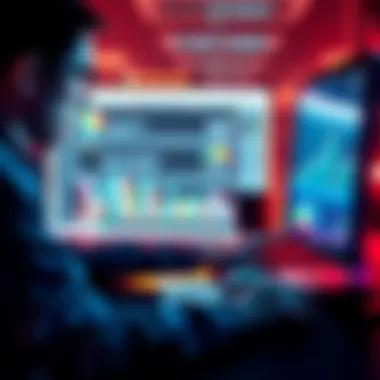 A person using a computer to sell cryptocurrency with secure methods and tracking tools