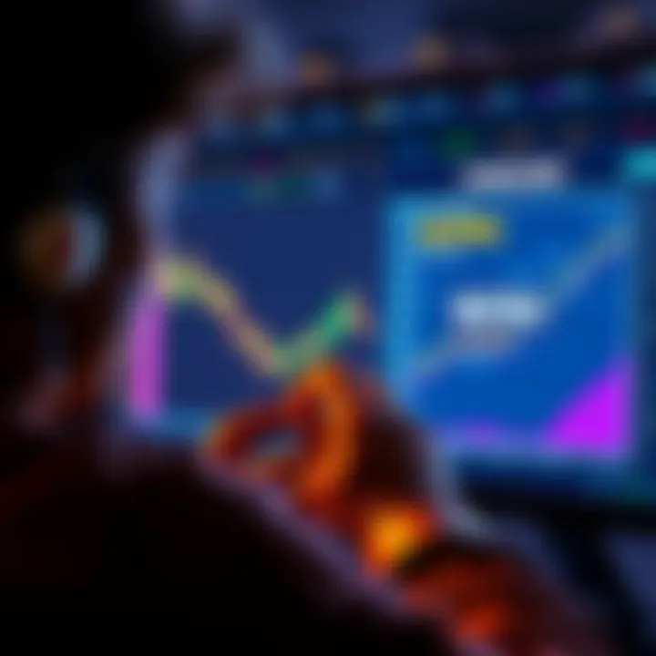 A person looking at a chart showing Bitcoin prices reaching an all-time high, considering selling their investment while a second chart shows the potential growth of $STRC.