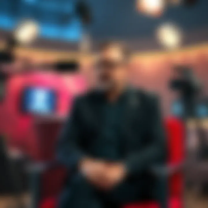 Semi-Sober Saylor sitting in a studio looking bored during an interview