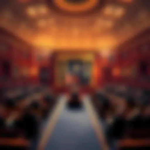 Inside the Senate chamber where lawmakers prepare for the vote on the Clarity Act, with representatives gathered and discussing.