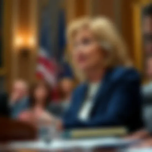 Senator Cynthia Lummis speaking at a Senate hearing about the CLARITY Act with financial institutions in focus