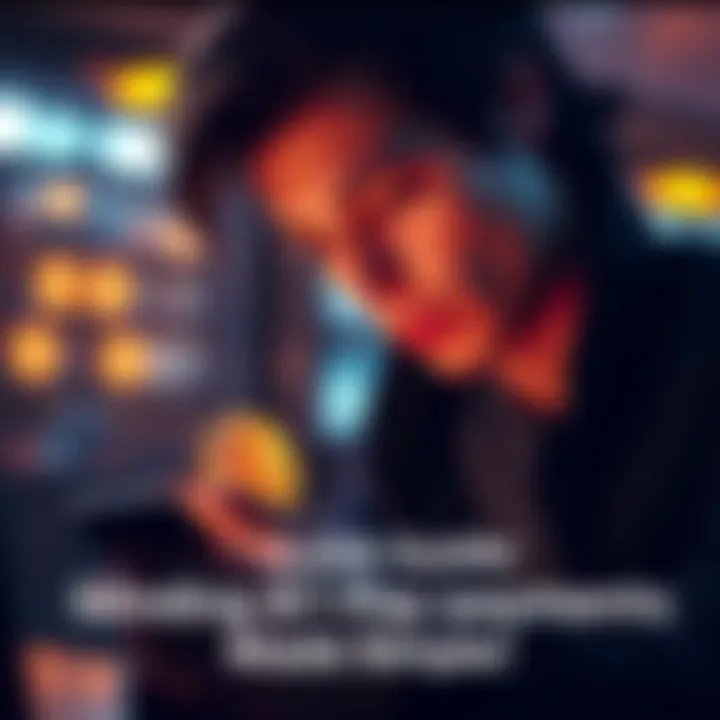 Sending Bitcoin Payment A person using a smartphone to send Bitcoin with a look of focus and determination