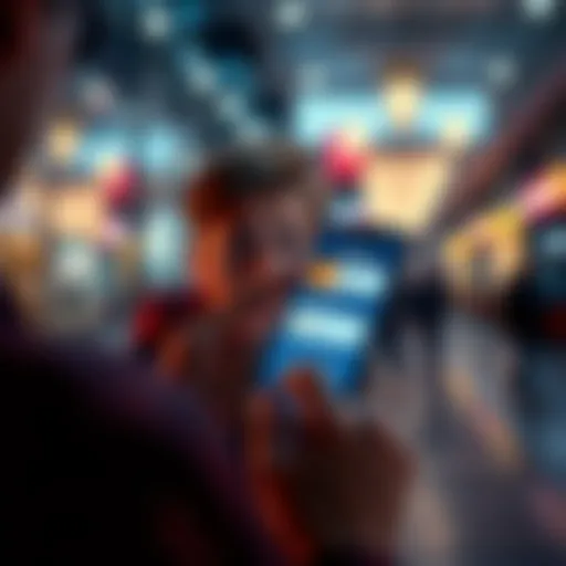 A frustrated person looking at a smartphone displaying a pending payment status, depicting issues with SEPA instant payments.