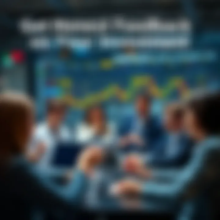 A group of investors sharing and discussing investment portfolios online, looking to get feedback and improve their strategies.