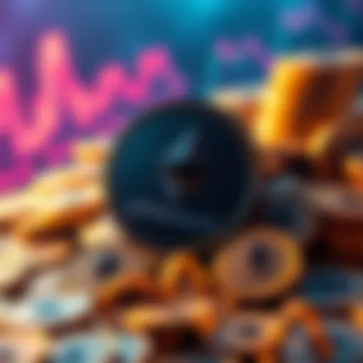 Visual representation of SharpLink Gaming's acquisition of Ethereum, showcasing a large amount of Ethereum coins with a gaming theme.