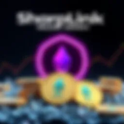 Graphic showing SharpLink Gaming's logo and a visual representation of ETH coins, highlighting the increase in their treasury to 253,000 ETH.