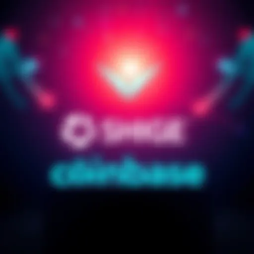 A graphic showing SHIB logo above D0GE logo with upward arrows indicating rising popularity