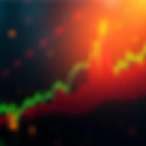 A chart showing the rising price of Shiba Inu with upward trends and green indicators, symbolizing growth in the cryptocurrency market.