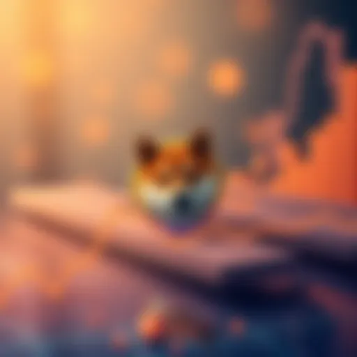 A graphical representation showing the price trends of Shiba Inu Coin with an upward trajectory, symbolizing potential growth in 2026.
