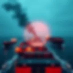 Cargo ships passing through the Strait of Hormuz with a digital currency symbol overlay