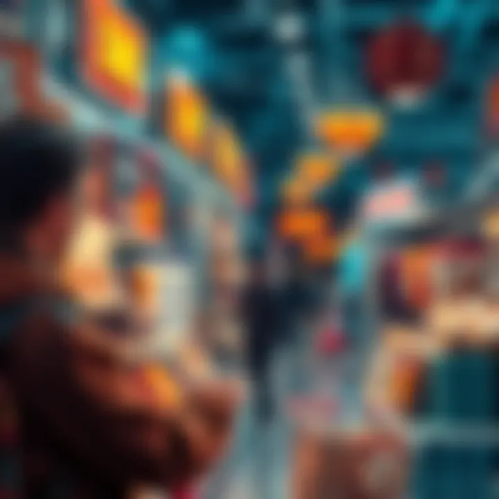 A person browsing items on XMR Bazaar website, showing various products available for purchase with XMR.