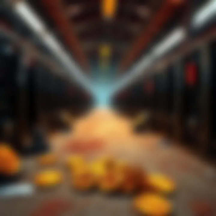 A closed Bitcoin mining facility with dismantled equipment in rural China, reflecting the impact of government regulations.