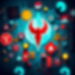 A collage of modern signs and symbols representing omens in contemporary culture.