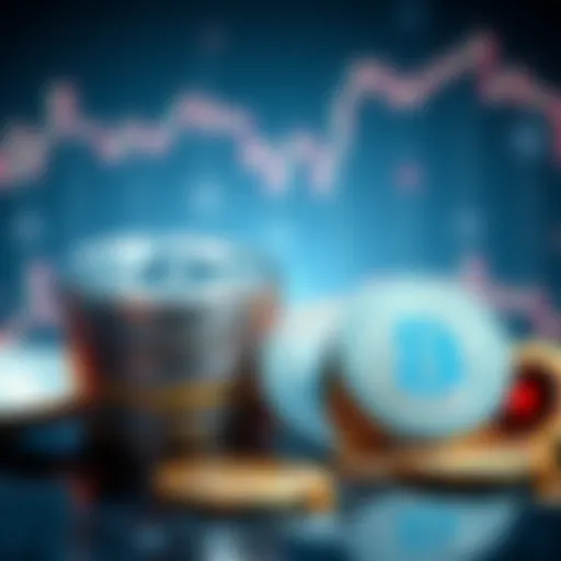 A stack of shiny silver coins next to colorful altcoin tokens, representing a potential shift in the cryptocurrency market.