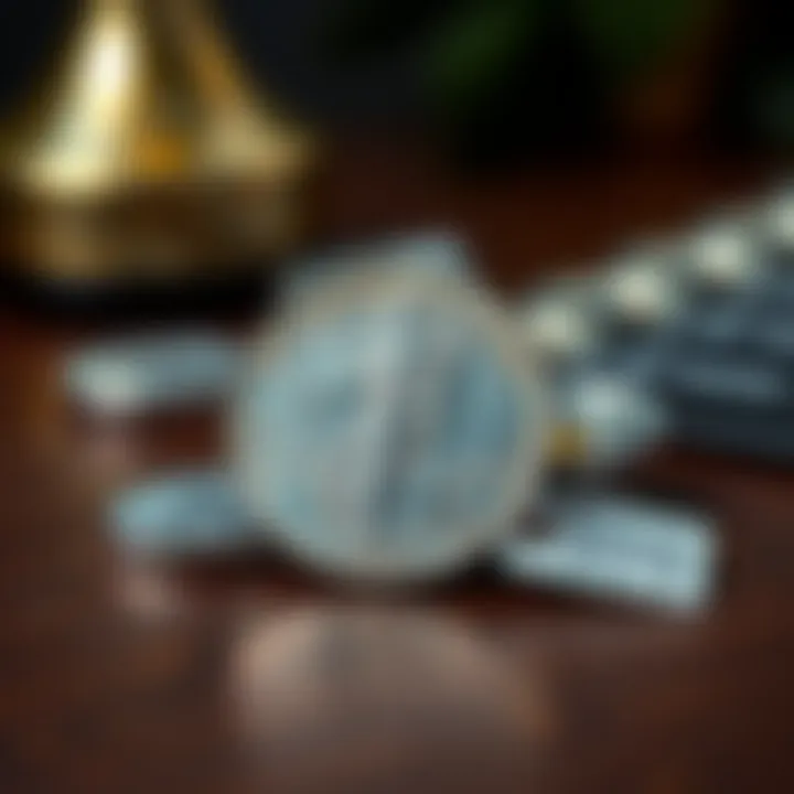 Silver Coin from 1969 A shiny silver coin from 1969 resting on a wooden table, symbolizing a historical investment, with a small price tag of 10 dollars next to it.