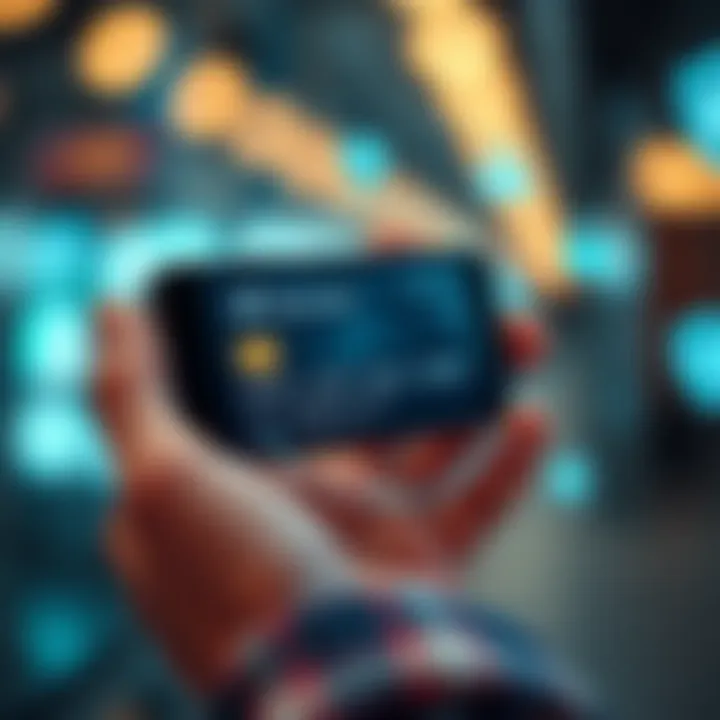 A close-up of a virtual single-use credit card displayed on a smartphone screen, surrounded by secure transaction icons, illustrating payment security in AI transactions.