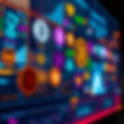 A collection of smaller utility tokens displayed on a digital screen, showcasing various symbols representing different projects and potential growth.