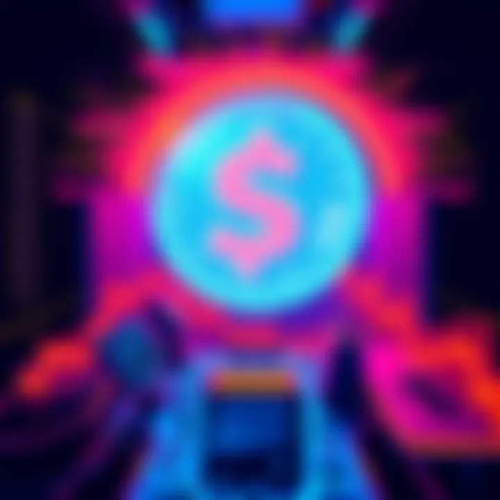 Graphic showing the impact of staking SOL on annual percentage yield (APY) with a downward trend