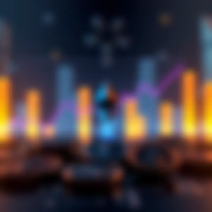 Graph showing Solana's staking market cap surpassing Ethereum's, with crypto symbols below.