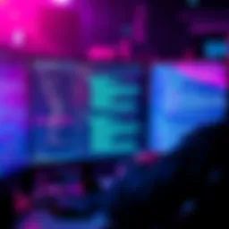 A developer working on a Solana project with code on a computer screen, illustrating the challenges of program design and debugging in blockchain consulting.