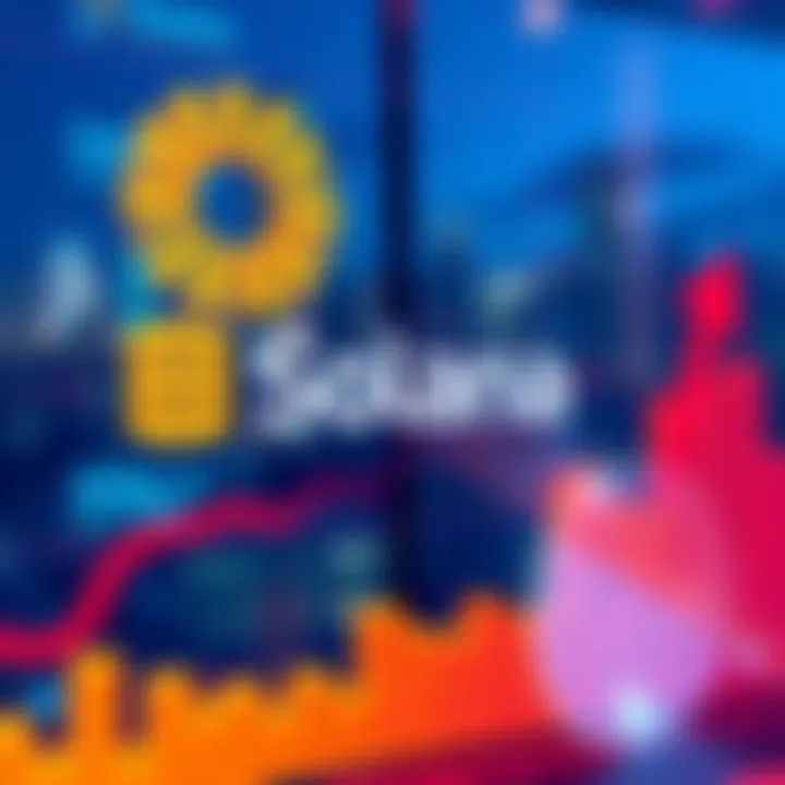 An image showing the Solana logo alongside a graph indicating a decline in transactions after record highs in June 2026.