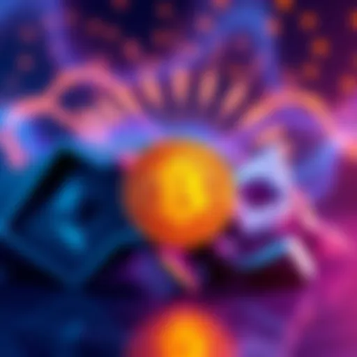 Illustration showing Solana logo with Bitcoin and Ethereum symbols, depicting Solana's classification as a digital commodity by SEC.