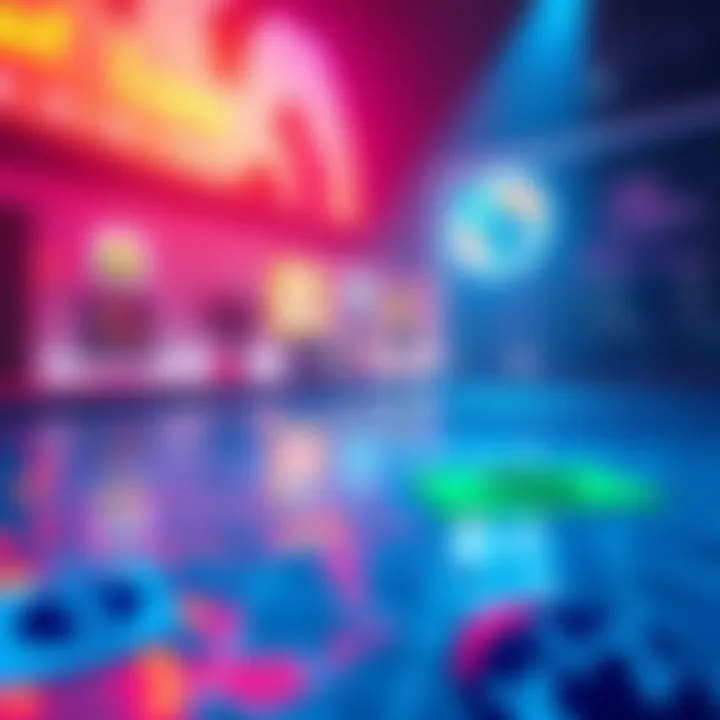A visual representation of a Solana NFT pool, showing digital art pieces and transaction details, symbolizing buying and selling NFTs in a pool environment.