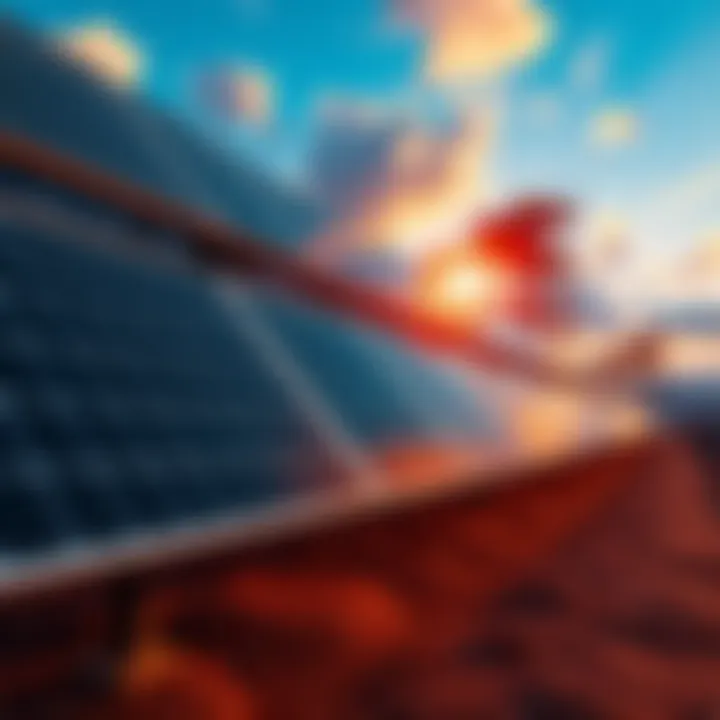 Solar Panels at a Mining Site Solar panels installed at a mining site showcasing renewable energy use