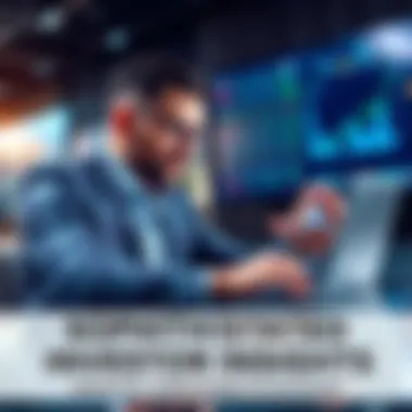 Sophisticated Investor Strategies A confident investor analyzing financial data on a laptop with graphs and charts on the screen