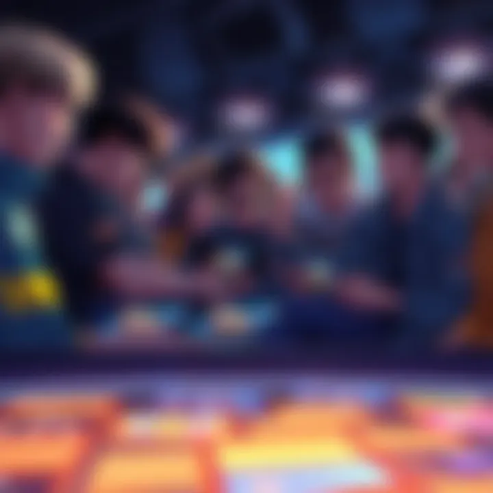 Players express concerns over Sorare A group of players discussing their disappointment about Sorare's rivals mode removal, with some holding game cards and others looking at screens showing the game interface.