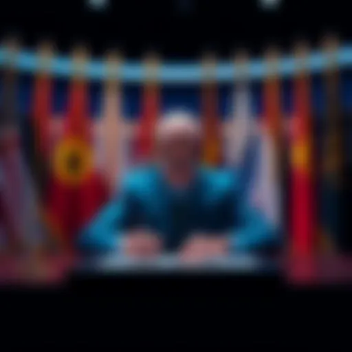 South Carolina Governor signing pro-crypto legislation with flags in background