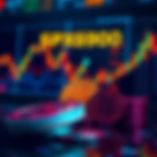 A visual representation of the rising popularity of SPX6900 with coins and stock market charts in the background.