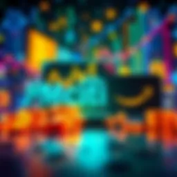 Graphic showing major companies like JPMorgan, Citi, and Amazon exploring stablecoin opportunities with blockchain icons in the background.