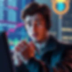 Stablecoin Swap Loss A graphic showing a person looking surprised while reviewing a financial loss on a digital screen, indicating a failed USDC to USDT swap.