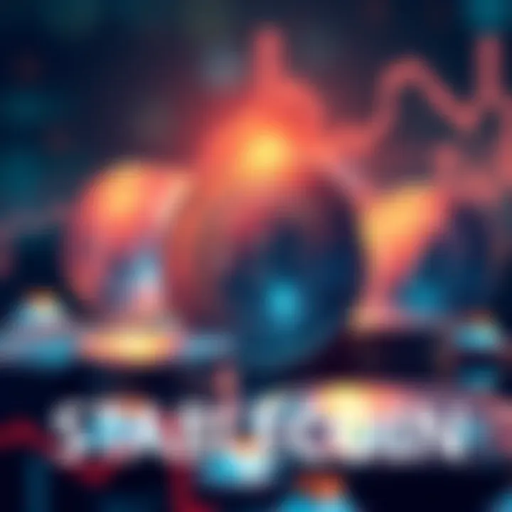 Illustration showing digital coins with stability symbols, representing stablecoins in finance.