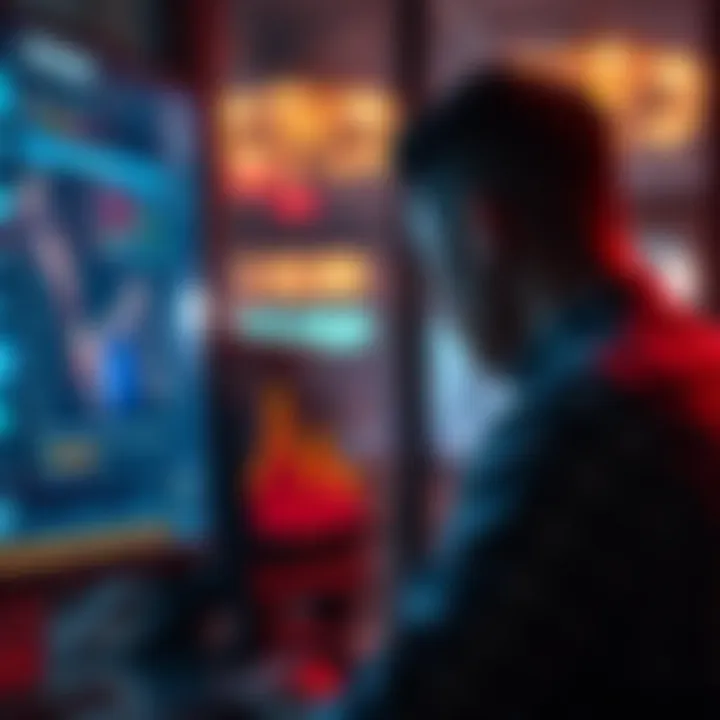 A person looking at a declining graph on a screen, representing the impact of the Clarity Act on stablecoin yields.