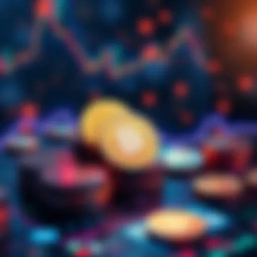 Visual representation of stablecoins symbolizing digital transactions and financial growth, highlighting the benefits of cheaper and seamless payment solutions.